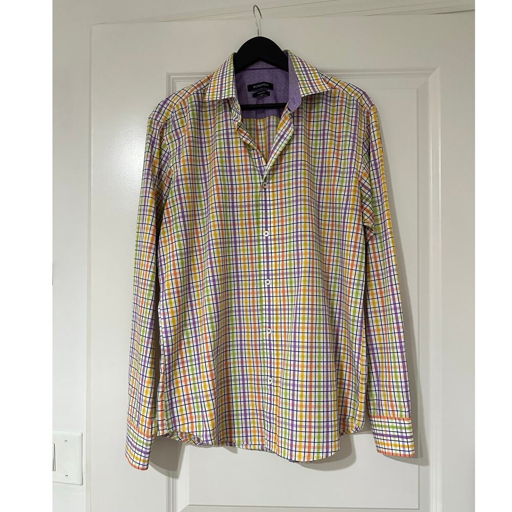 Bugatchi Men's Long Sleeve Button Down Shirt